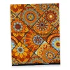 Fat Quarter Afrikaanse Wax Print Stof - Oranje FTQ 8711 - Quilt & Patchwork (45 x 57 cm / 18 x 22 inch)