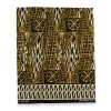 Fat Quarter Afrikaanse Wax Print Stof - Zwart Geel FTQ 8738 - Quilt & Patchwork (45 x 57 cm / 18 x 22 inch)