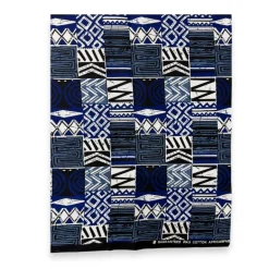 Fat Quarter Afrikaanse Wax Print Stof - Blauw FTQ 8708 - Quilt & Patchwork (45 x 57 cm / 18 x 22 inch)