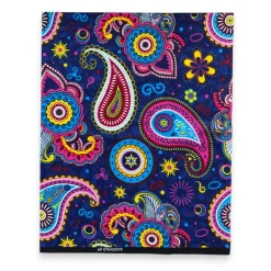 Fat Quarter Afrikaanse Wax Print Stof - Blauw Roze FTQ 8737 - Quilt & Patchwork (45 x 57 cm / 18 x 22 inch)