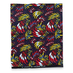 Fat Quarter Afrikaanse Wax Print Stof - Paars Wit FTQ 8705 - Quilt & Patchwork (45 x 57 cm / 18 x 22 inch)