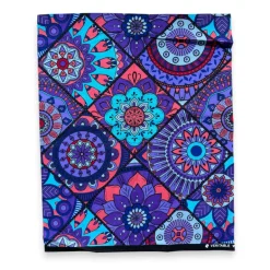 Fat Quarter Afrikaanse Wax Print Stof - Paars FTQ 8702 - Quilt & Patchwork (45 x 57 cm / 18 x 22 inch)