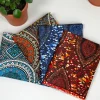 4 Fat quarters - Blauw Multicolor mix Quiltstoffen / Patchwork stoffen - Afrikaanse print stof
