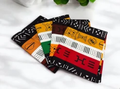 4 Fat quarters - Bogolan X Mix Quiltstoffen / Patchwork stoffen - Afrikaanse print stof