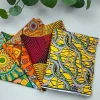 4 Fat quarters - Geel mix X Quiltstoffen / Patchwork stoffen - Afrikaanse print stof