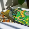 4 Fat quarters - Groen mix Quiltstoffen / Patchwork stoffen - Afrikaanse print stof