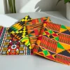 4 Fat quarters - Kente mix Quiltstoffen / Patchwork stoffen - Afrikaanse print stof