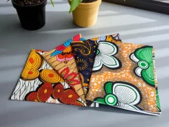 4 Fat quarters - Multicolor mix Quiltstoffen / Patchwork stoffen - Afrikaanse print stof