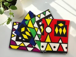 4 Fat quarters - Multicolor Samakaka Mix Quiltstoffen / Patchwork stoffen - Afrikaanse print stof