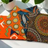 4 Fat quarters - Oranje Mix Quiltstoffen / Patchwork stoffen - Afrikaanse print stof