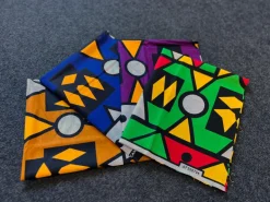 4 Fat quarters - Samakaka Quiltstoffen / Patchwork stoffen - Afrikaanse print stof