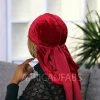 Fluwelen Durag / Velvet Du-rag / Do-rag / Bandana - Unisex - Donker rood