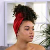 Fluwelen hoofddoek / Velvet headwrap - Rood