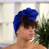 Fluwelen hoofddoek / Velvet headwrap - Royal blauw