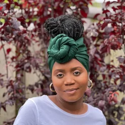 Groene hoofddoek / Groene headwrap