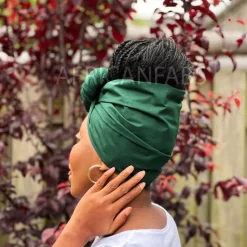 Groene hoofddoek / Groene headwrap