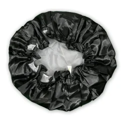GROTE Douchemuts / Shower cap voor vol haar / krullen / afro - Zwart
