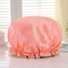 GROTE Douchemuts / Shower cap voor vol haar / krullen / afro - Zalm Roze