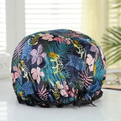 GROTE Douchemuts / Shower cap voor vol haar / krullen / afro - Multicolor jungle