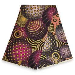 Haarband / Hoofdband in Afrikaanse print - Roze Goud Patterns