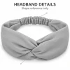 Haarband / Hoofdband in Afrikaanse print - Oranje Paars Concentric Circles