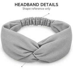 Haarband / Hoofdband in Afrikaanse print - Zwart / Gele Bogolan