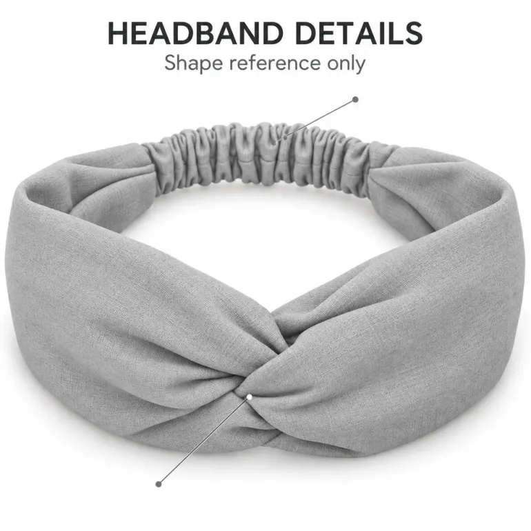 Haarband / Hoofdband in Afrikaanse print - Zwart / Gele Bogolan