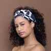 Haarband / Hoofdband in Afrikaanse print - Witte Kente