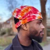 Haarband / Hoofdband in Afrikaanse print - Unisex Volwassenen - Oranje Tie Dye