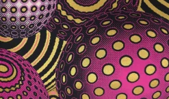 Haarband / Hoofdband voor Kinderen in Afrikaanse print - Roze Goud Cosmic Orb