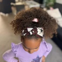 Haarband / Hoofdband voor Kinderen in Afrikaanse print - Bruin