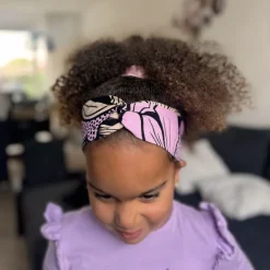 Haarband / Hoofdband voor Kinderen in Afrikaanse print - Paars