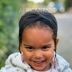 Haarband / Hoofdband voor Kinderen in Afrikaanse print - Kinderen - Zwart