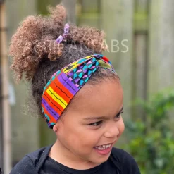 Haarband / Hoofdband voor Kinderen in Afrikaanse print - Kinderen - Multi color kente