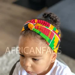 Haarband / Hoofdband voor Kinderen in Afrikaanse print - Kente