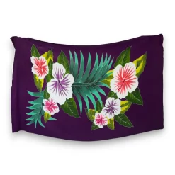 Handgeschilderd Sarong / pareo - Strandkleding wikkelrok - Paars