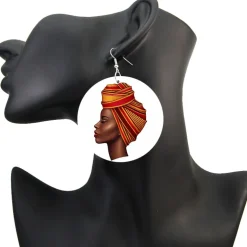 Headwrap Lady - Afrikaanse oorbellen