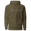 Hoodie - Unisex - MELANIN in bogolan print D003 (Hoodies in diverse kleuren)