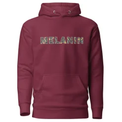 Hoodie - Unisex - MELANIN in bogolan print D003 (Hoodies in diverse kleuren)