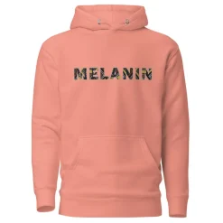Hoodie - Unisex - MELANIN in bogolan print D003 (Hoodies in diverse kleuren)