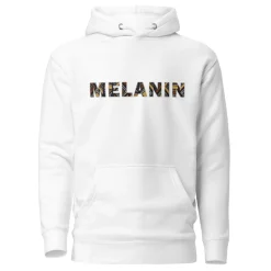 Hoodie - Unisex - MELANIN in bogolan print D003 (Hoodies in diverse kleuren)