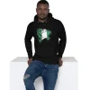 Hoodie - Unisex - Roaring Lion in Nigeriaanse vlag D026 (Hoodie in Zwart of Grijs)