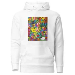 Hoodie - Unisex - STEUN EEN GOED DOEL - Kunst uit Zuid-Afrika SA02 (Hoodie in meerdere kleuren)