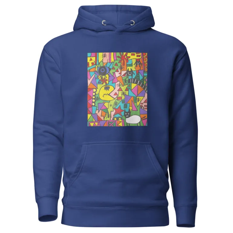 Hoodie - Unisex - STEUN EEN GOED DOEL - Kunst uit Zuid-Afrika SA02 (Hoodie in meerdere kleuren)