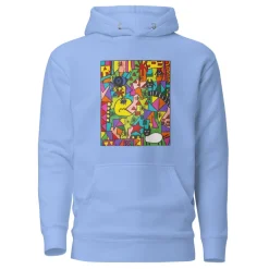 Hoodie - Unisex - STEUN EEN GOED DOEL - Kunst uit Zuid-Afrika SA02 (Hoodie in meerdere kleuren)