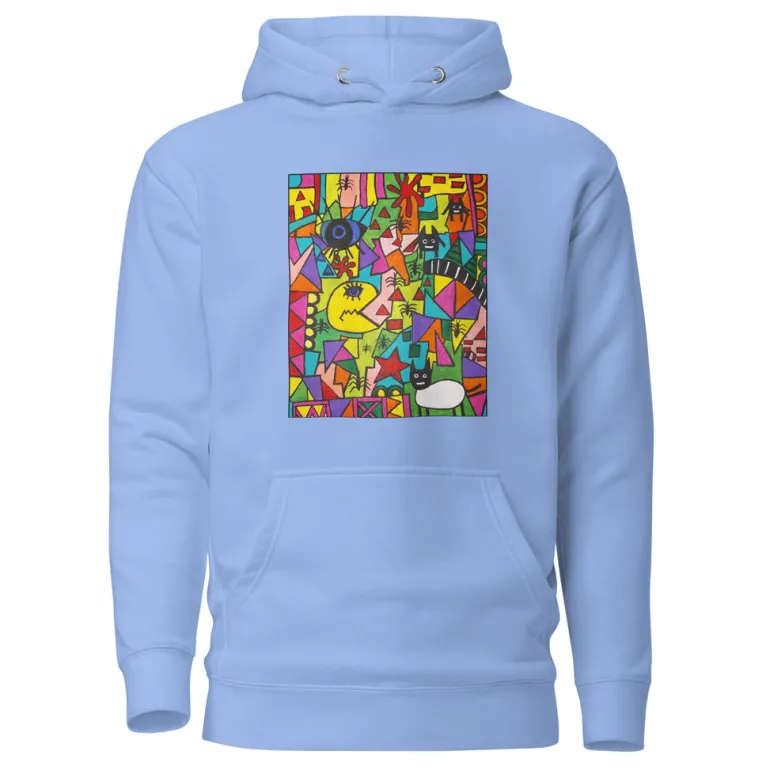 Hoodie - Unisex - STEUN EEN GOED DOEL - Kunst uit Zuid-Afrika SA02 (Hoodie in meerdere kleuren)