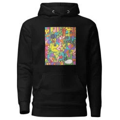 Hoodie - Unisex - STEUN EEN GOED DOEL - Kunst uit Zuid-Afrika SA02 (Hoodie in meerdere kleuren)