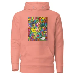 Hoodie - Unisex - STEUN EEN GOED DOEL - Kunst uit Zuid-Afrika SA02 (Hoodie in meerdere kleuren)