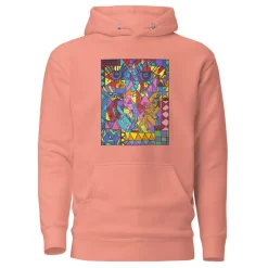 Hoodie - Unisex - STEUN EEN GOED DOEL - Kunst uit Zuid-Afrika SA01 (Hoodie in meerdere kleuren)