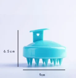 Hoofdhuidmassager - siliconen haarborstel - hoofdhuidborstel - massageborstel - hoofdmassager - Lichtblauw